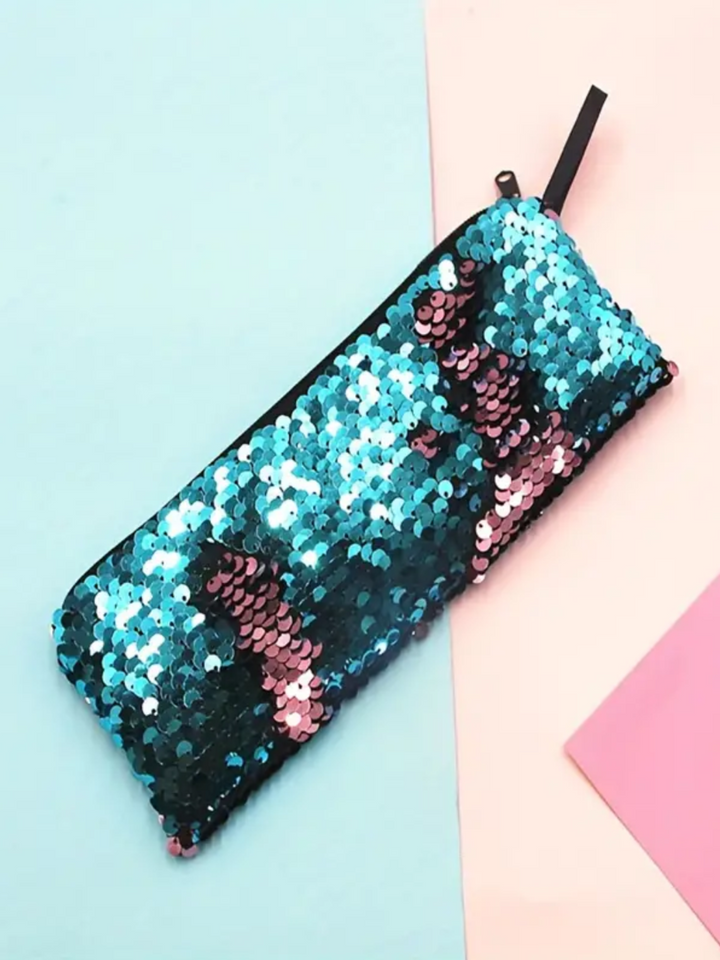 Girls Magic Sequin Pen Bag - Reversible Sequin Pencil Case