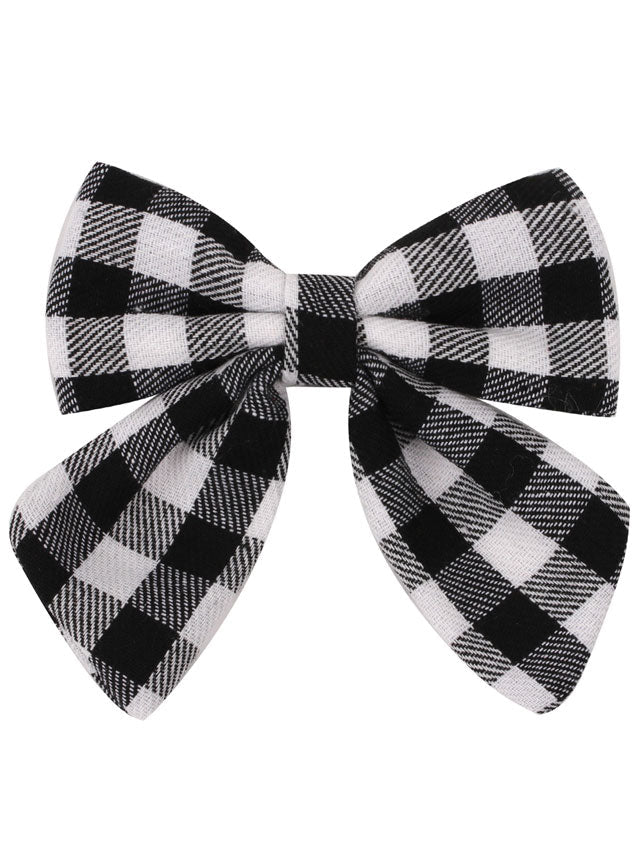 School Cutie Plaid Hair Bow