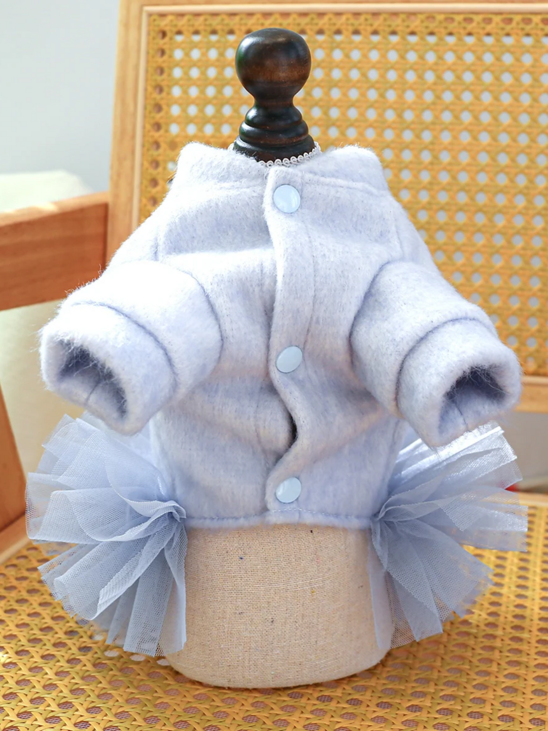 Elegant Princess Dog Tutu Dress Drawstring Buckle