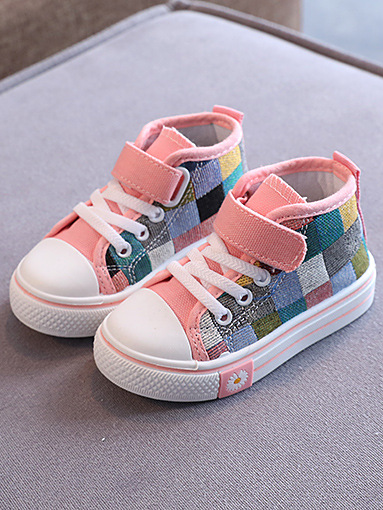 Back To School Shoes | Color Blocks Canvas Sneakers | Mia Belle Girls