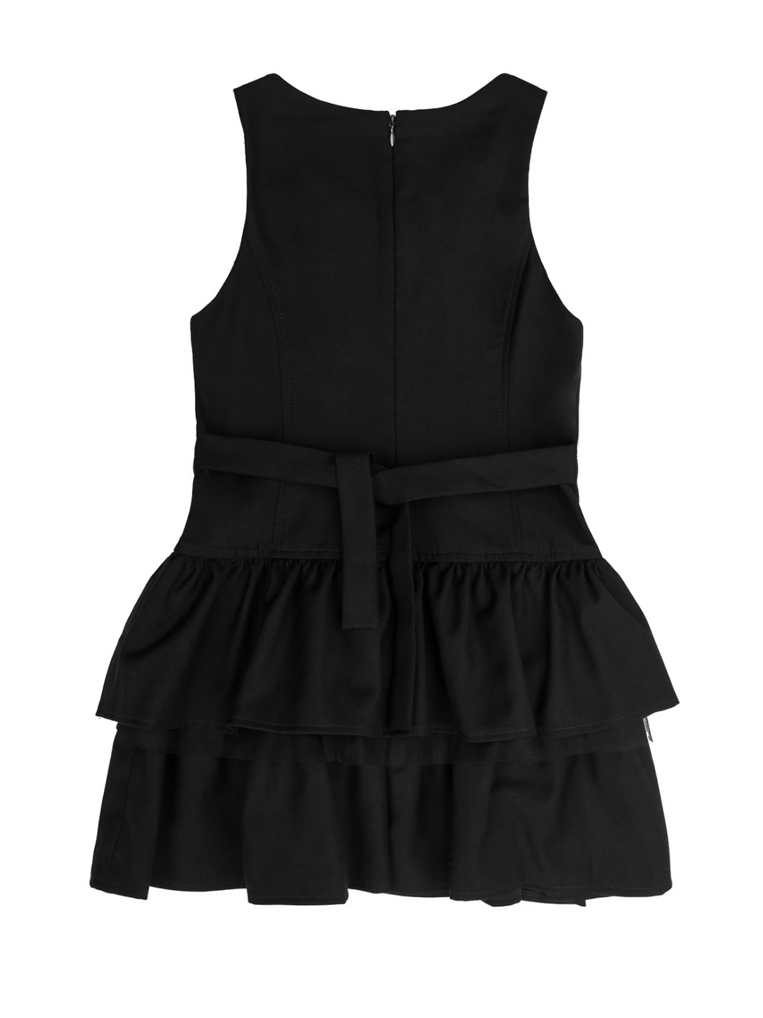 Black Tiered Girls Uniform Dress by Kids Couture