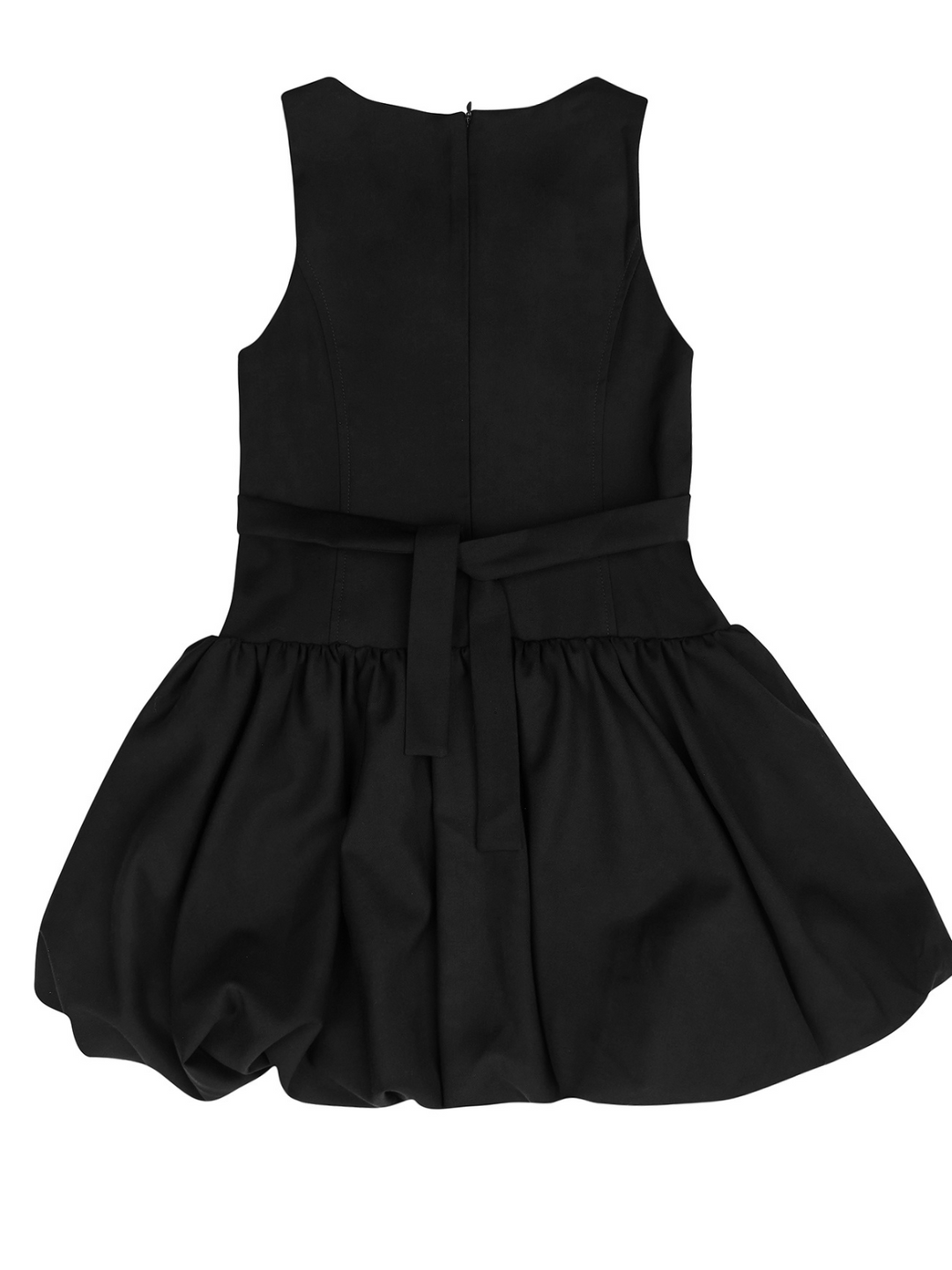 Schickes schwarzes Uniformkleid mit Rüschen von Kids Couture