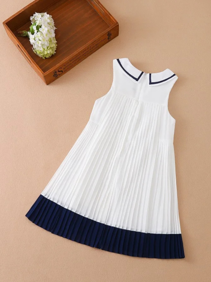 Mia Belle Girls Preppy Pleated Dress | Girls Summer Outfits