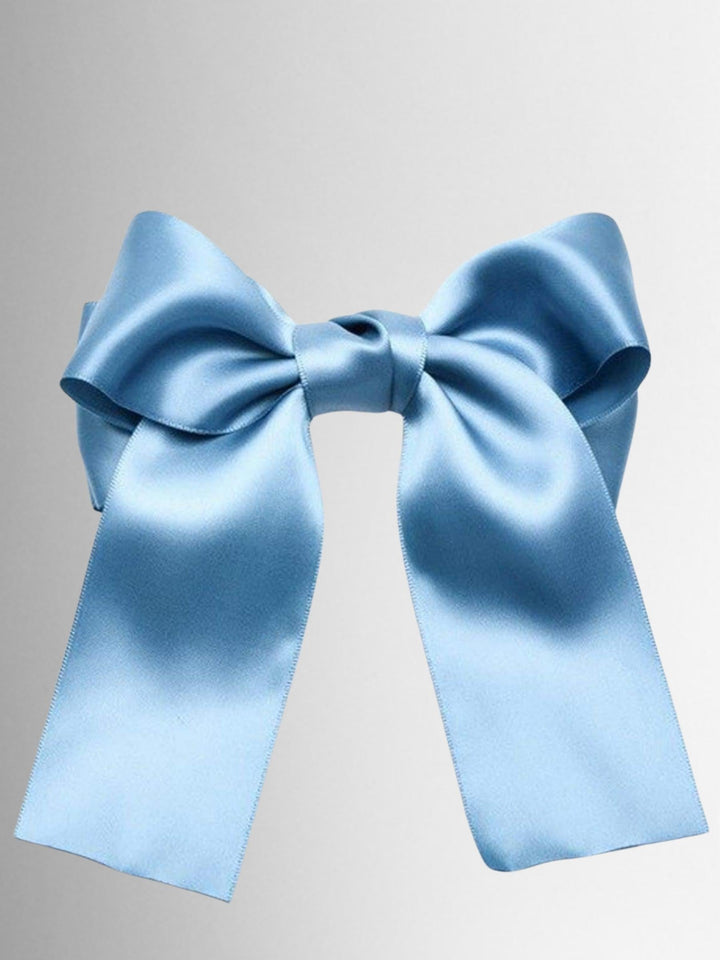 Girls Satin Large Bow Hair Clip