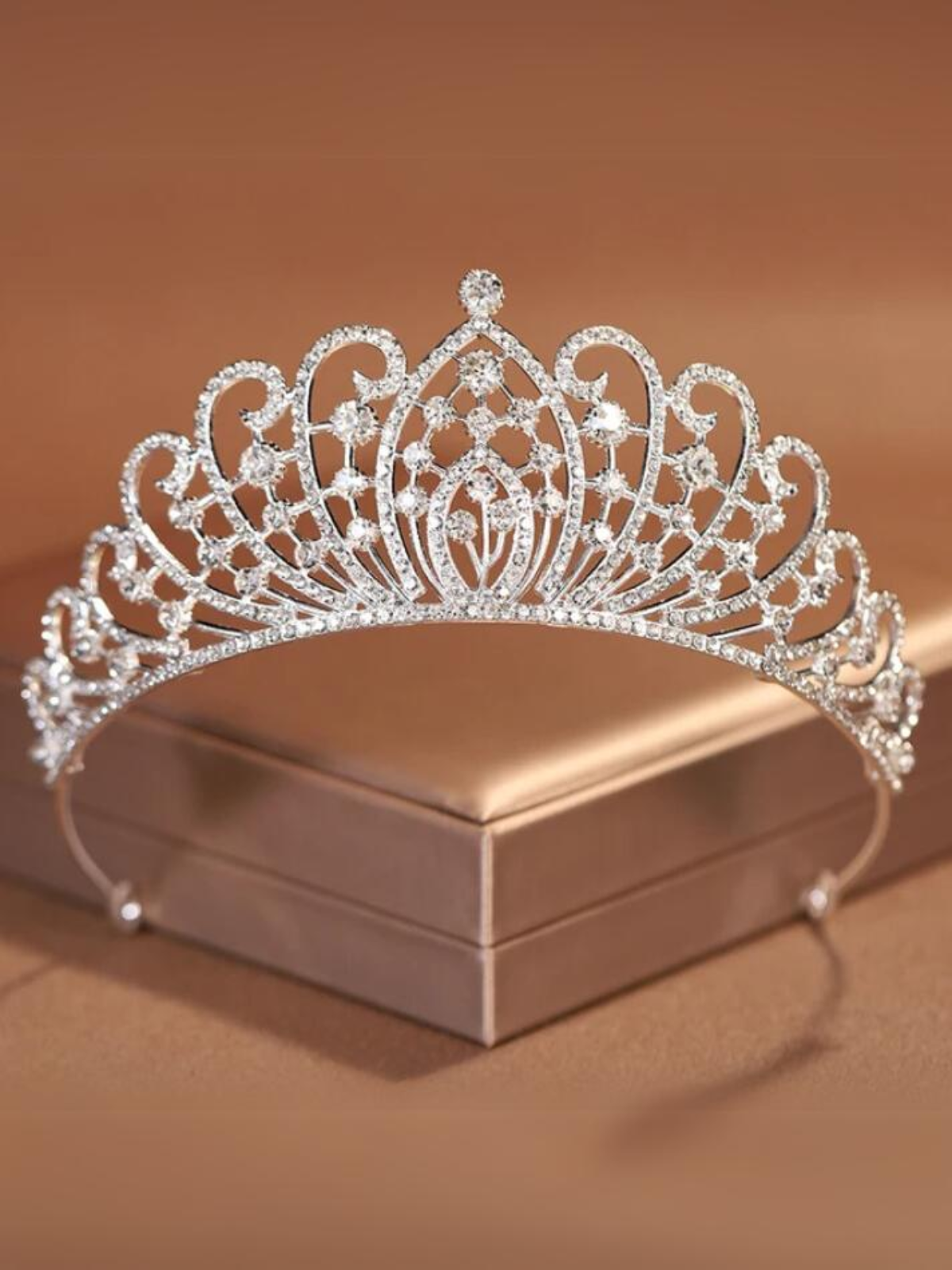 Women Elegant Silver Tiara – Mia Belle Girls