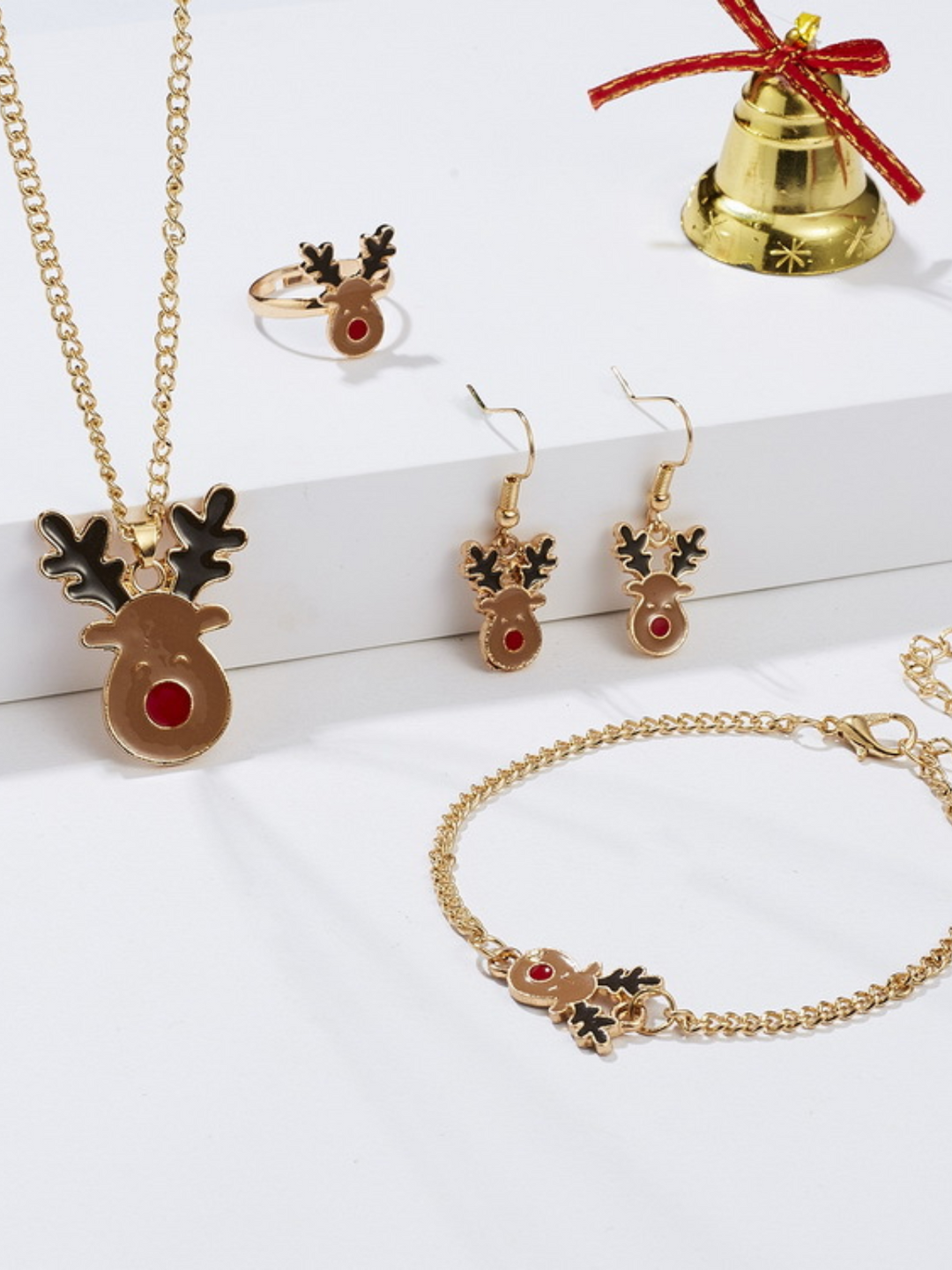 Mia Belle Girls 5-Piece Christmas Jewelry Set | Girls Accessories