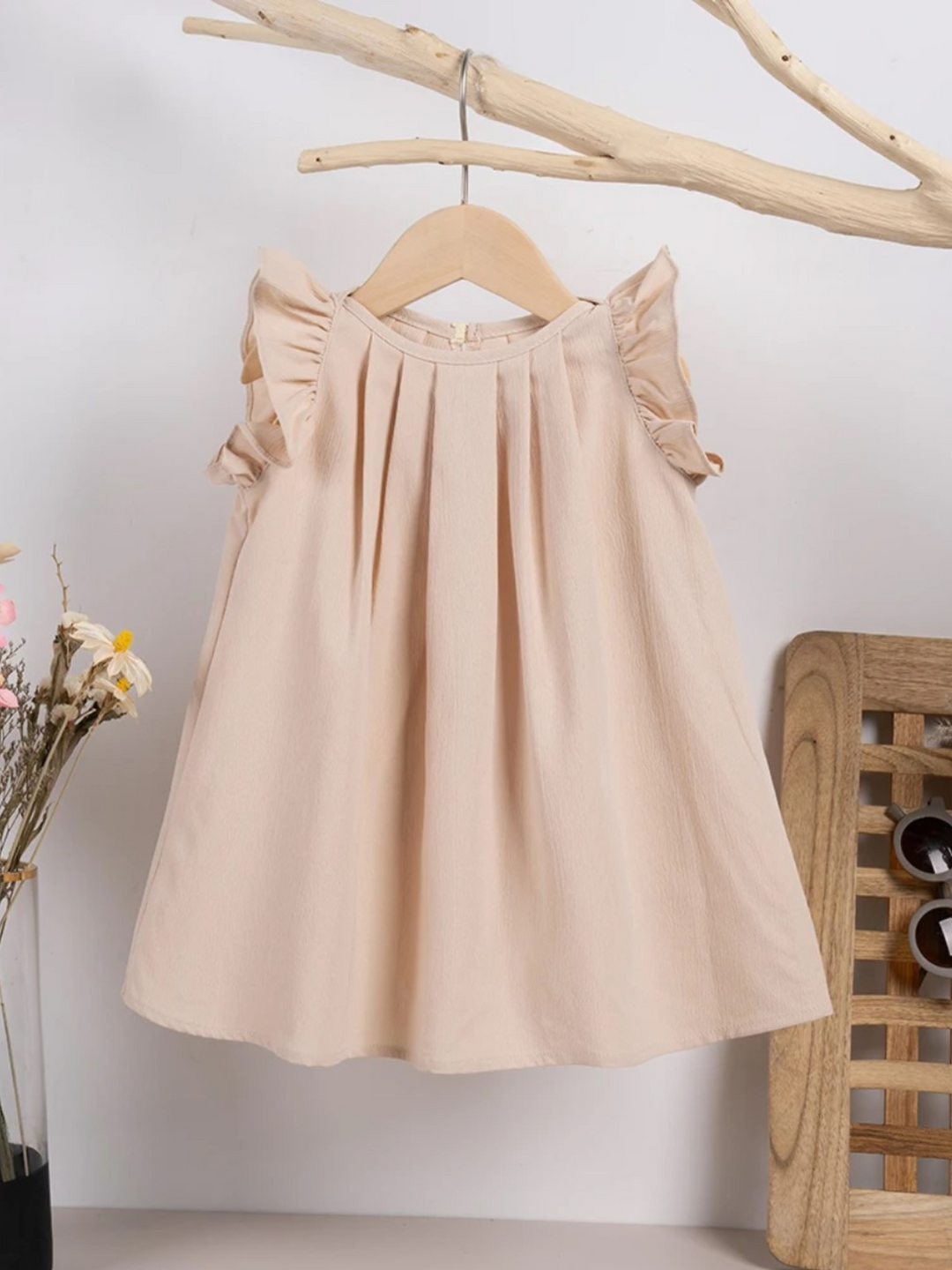 Mia Belle Girls Flutter Sleeve Dress | Girls Summer Outfits