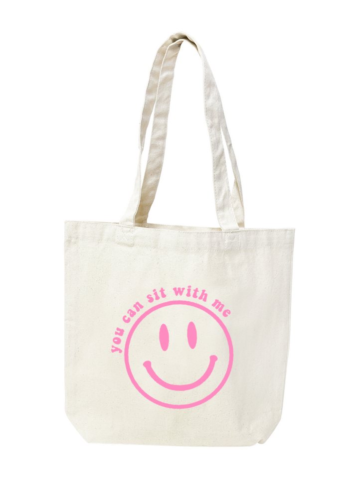 Viv & Lou You Can Sit With Me Small Canvas Tote