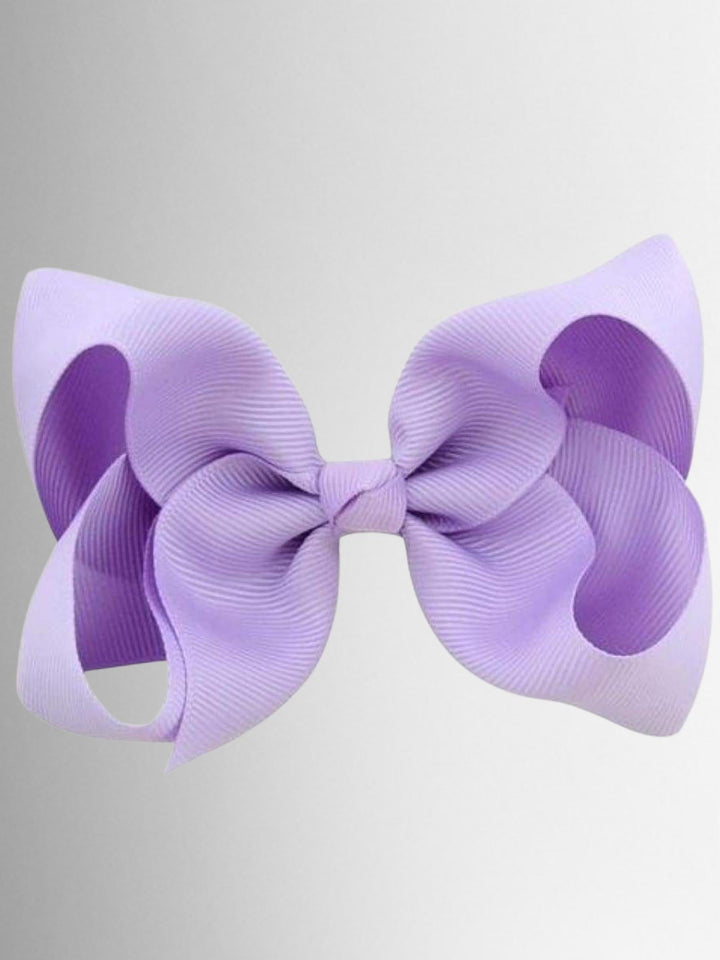 Mia Belle Girls Colored Hair Bow Clips | Girls Accessories