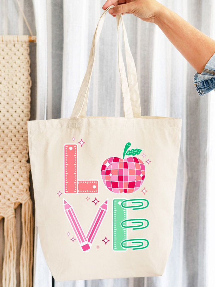 Viv & Lou Teach Your Heart Out Canvas Tote