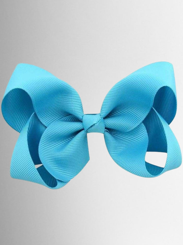 Mia Belle Girls Colored Hair Bow Clips | Girls Accessories