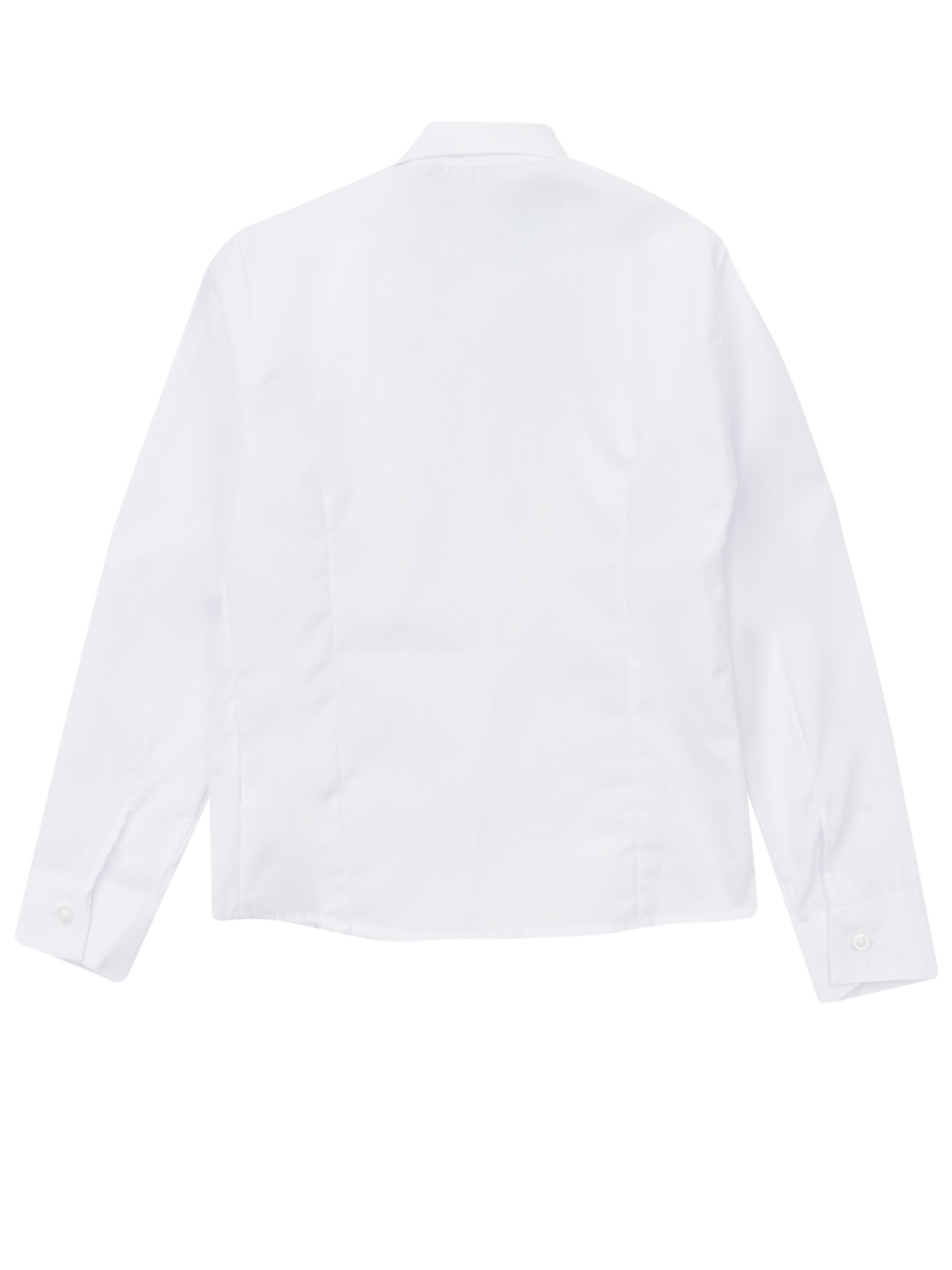 Essential School Uniform White Long Sleeve Shirt by Kids Couture