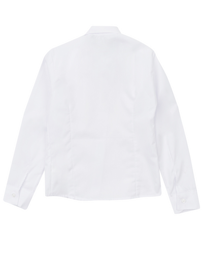 Essential School Uniform White Long Sleeve Shirt by Kids Couture