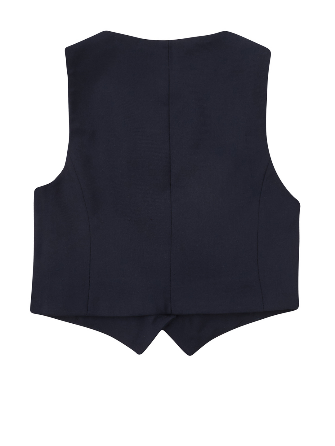 Classic Navy Girls Bow Pin Vest by Kids Couture