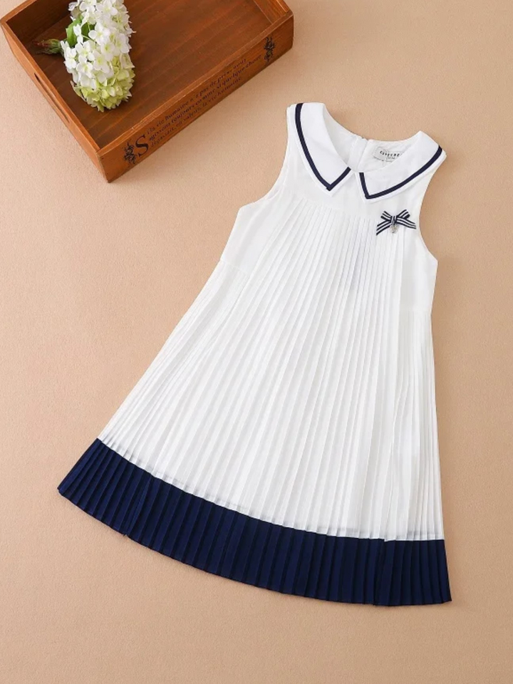 Mia Belle Girls Preppy Pleated Dress | Girls Summer Outfits