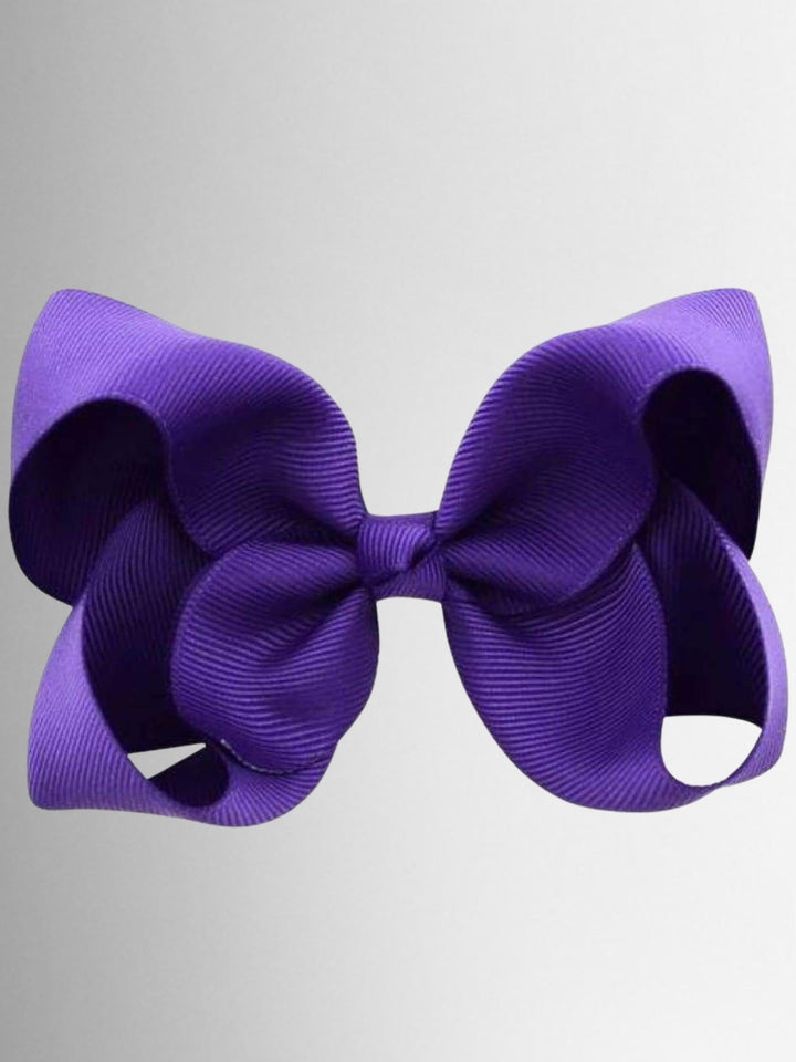 Mia Belle Girls Colored Hair Bow Clips | Girls Accessories