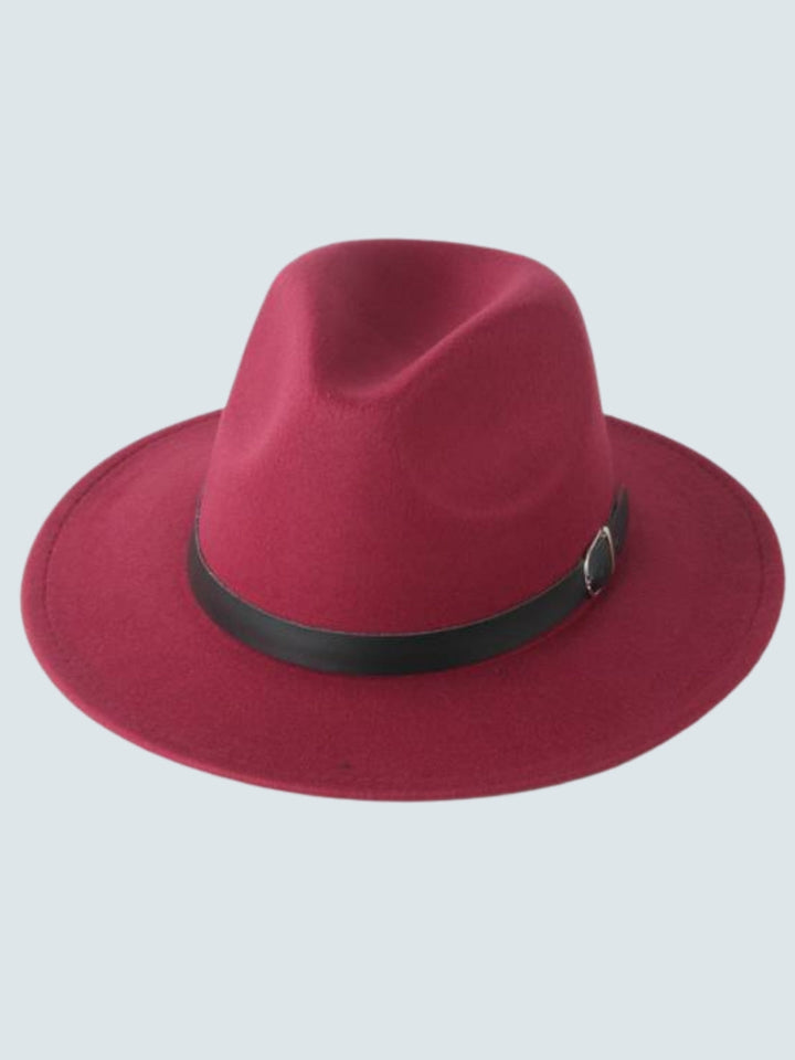 Toddler Fashion Accessories | Little Girls Wool Buckle Band Fedora Hat