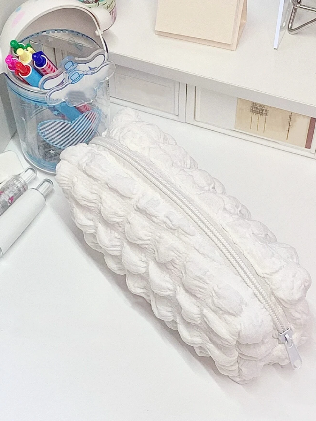 Girls Cloud Bubble Pen Bag - Soft and Stylish Pencil Case