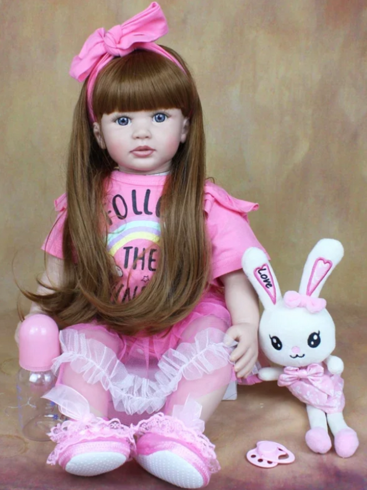 24" Girls Lifelike Baby Doll with Dress-Up Kit