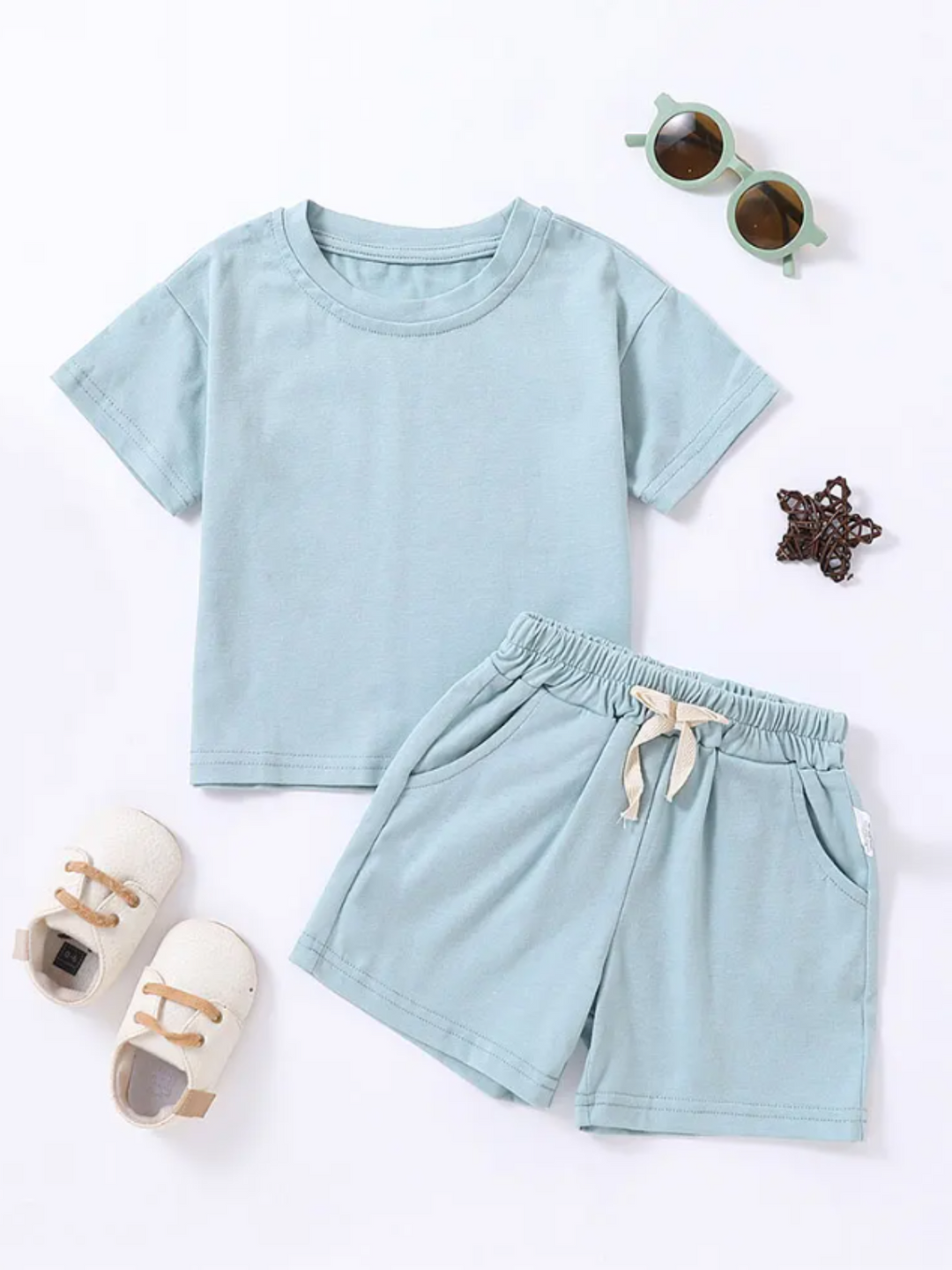 Boys Sporty Short Set | Mia Belle Girls Spring Outfits