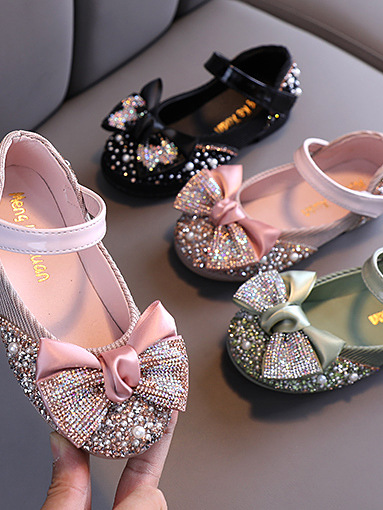 Mia Belle Girls Rhinestone Ballet Flats | Shoes By Liv and Mia