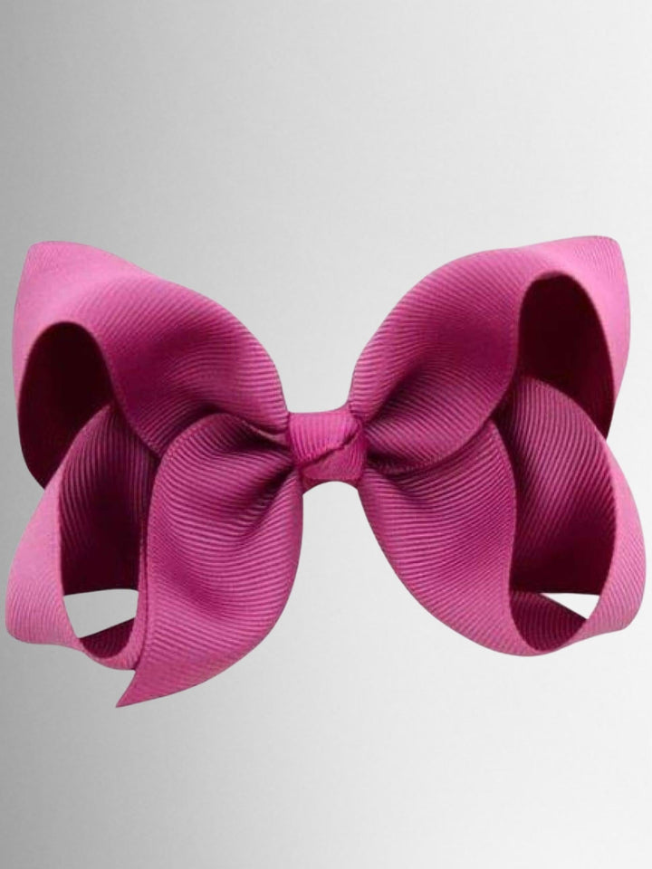 Mia Belle Girls Colored Hair Bow Clips | Girls Accessories