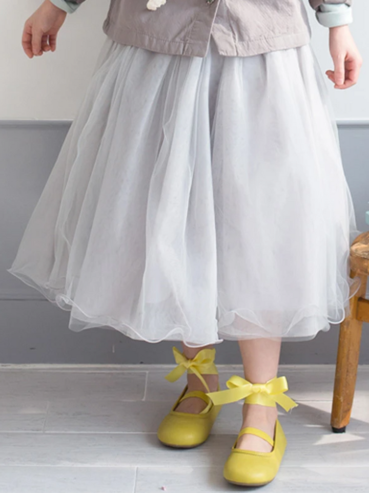 Girls Dreamy Layered Tulle Midi Skirt