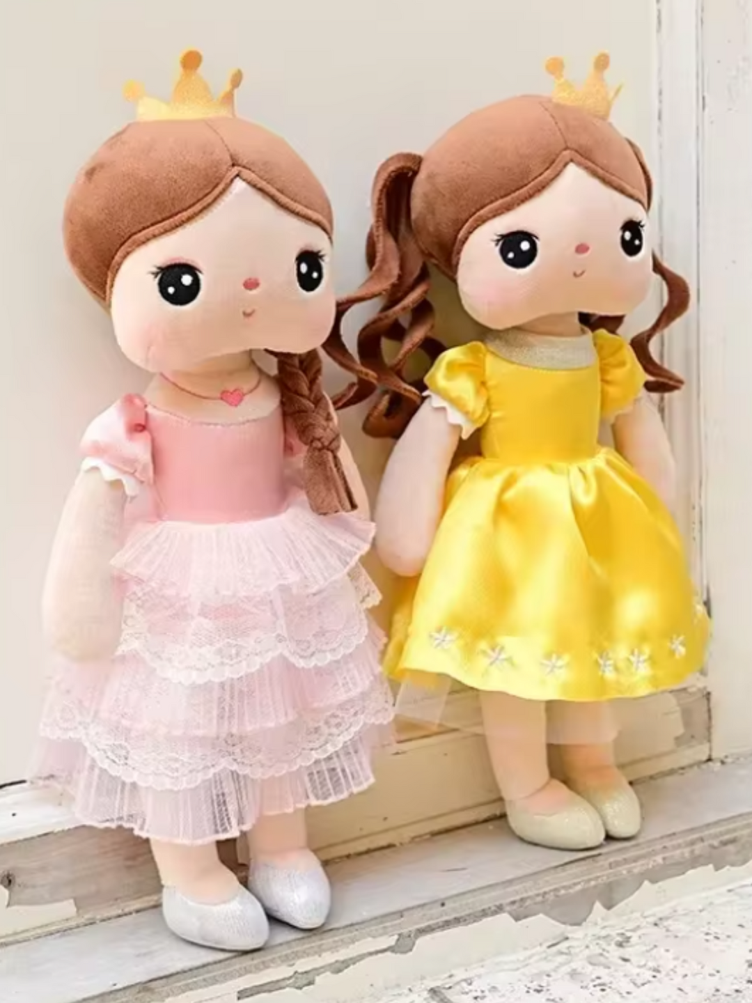 Adorable Plush Princess Toys for Girls in Elegant Dresses