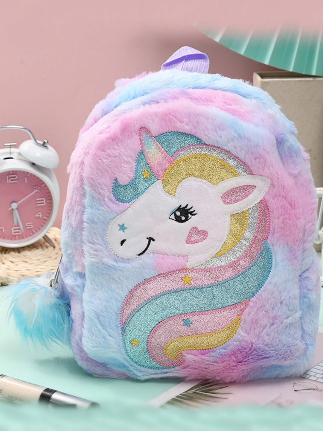 Back To School Accessories | Plush Unicorn Backpack | Mia Belle Girls