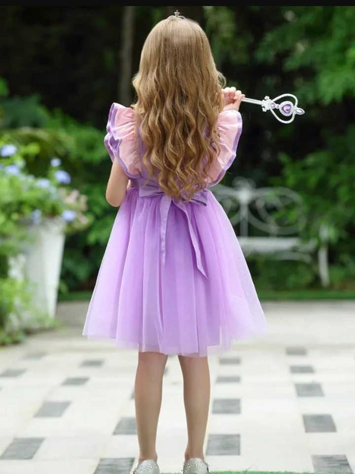 Mia Belle Girls Purple Tutu Dress | Girls Princess Dresses