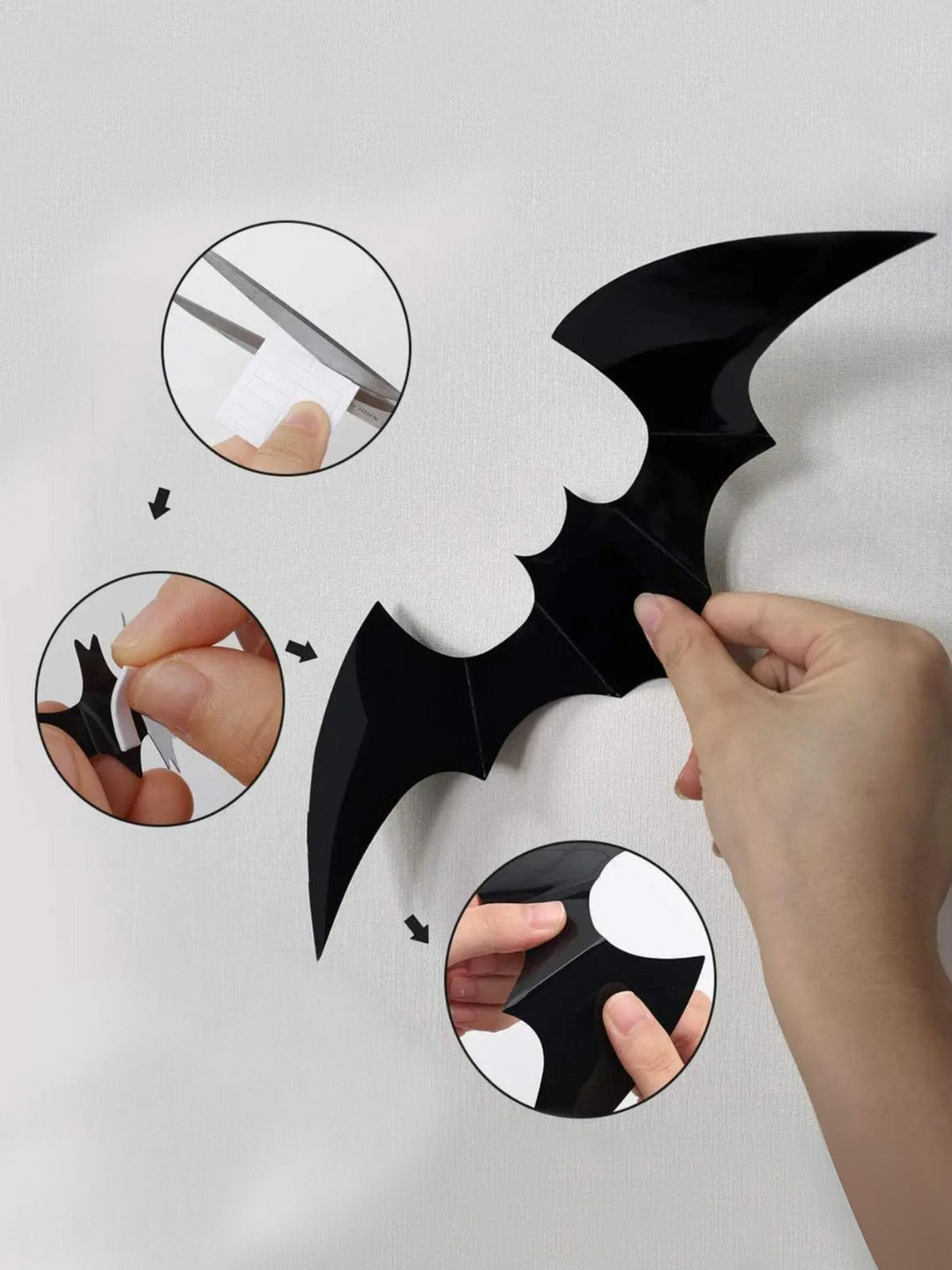 3D Halloween Bat Wall Decorations