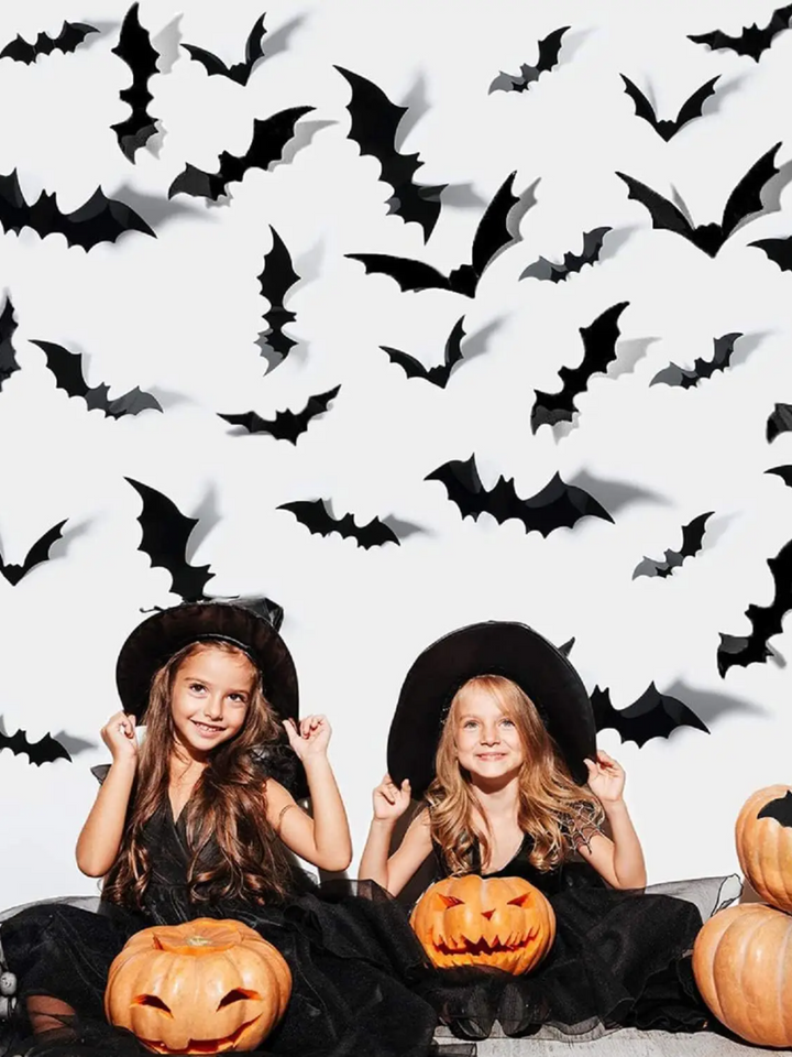 3D Halloween Bat Wall Decorations