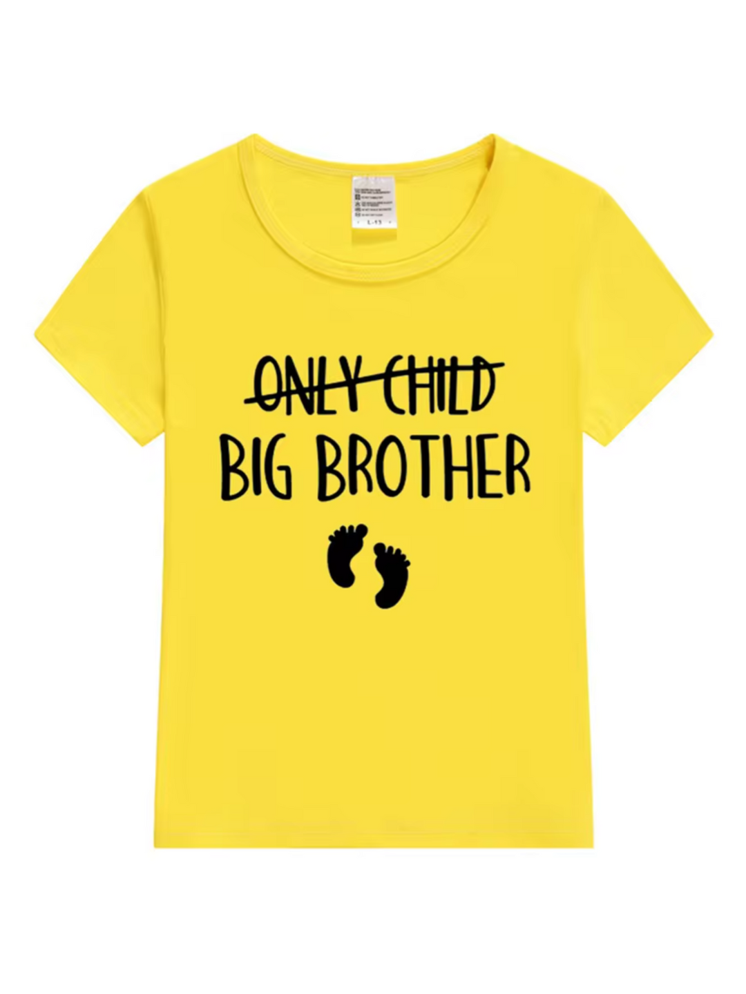 Big Brother Ankündigung T-Shirt – G "Einzelkind" durchgestrichenes Design