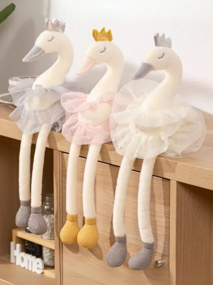 Girls Beautiful Swan Plush Baby Cotton Toys