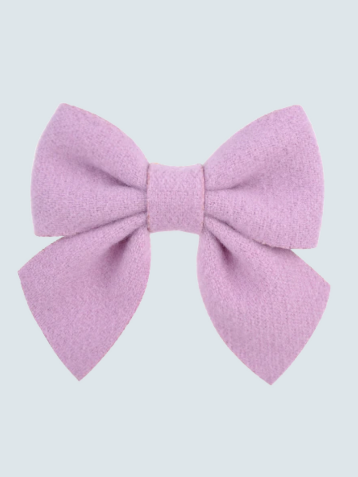 Girls Like to Get Pretty Felt Hair Bow Clip