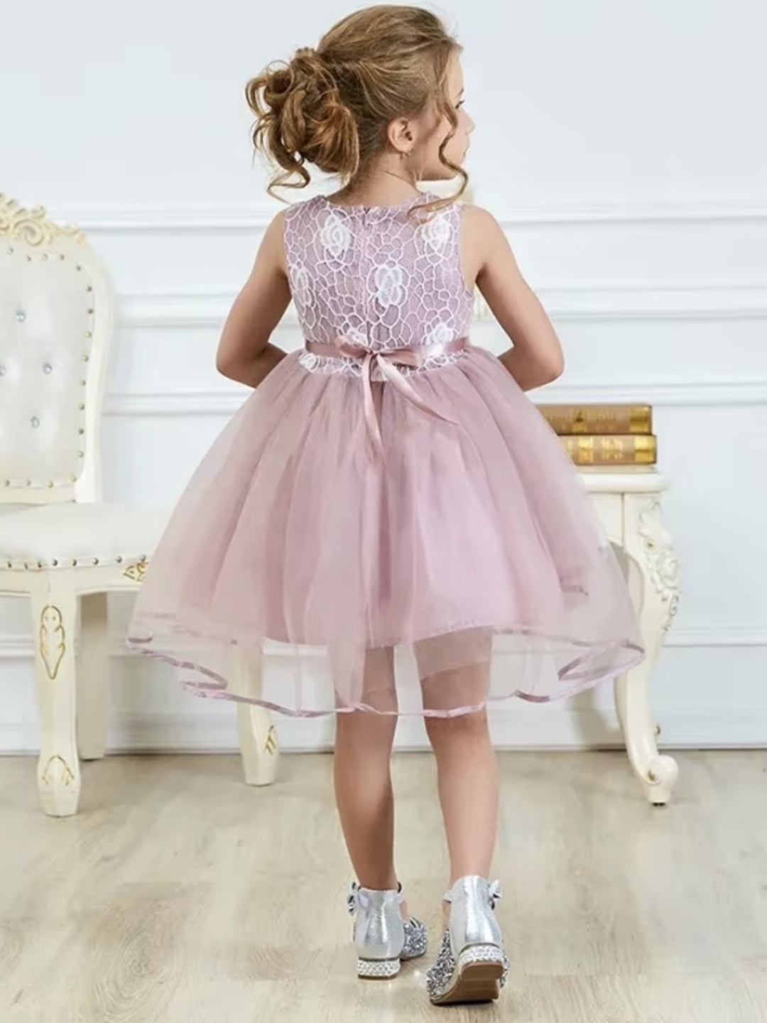 Lace Floral Tulle Party Dresses