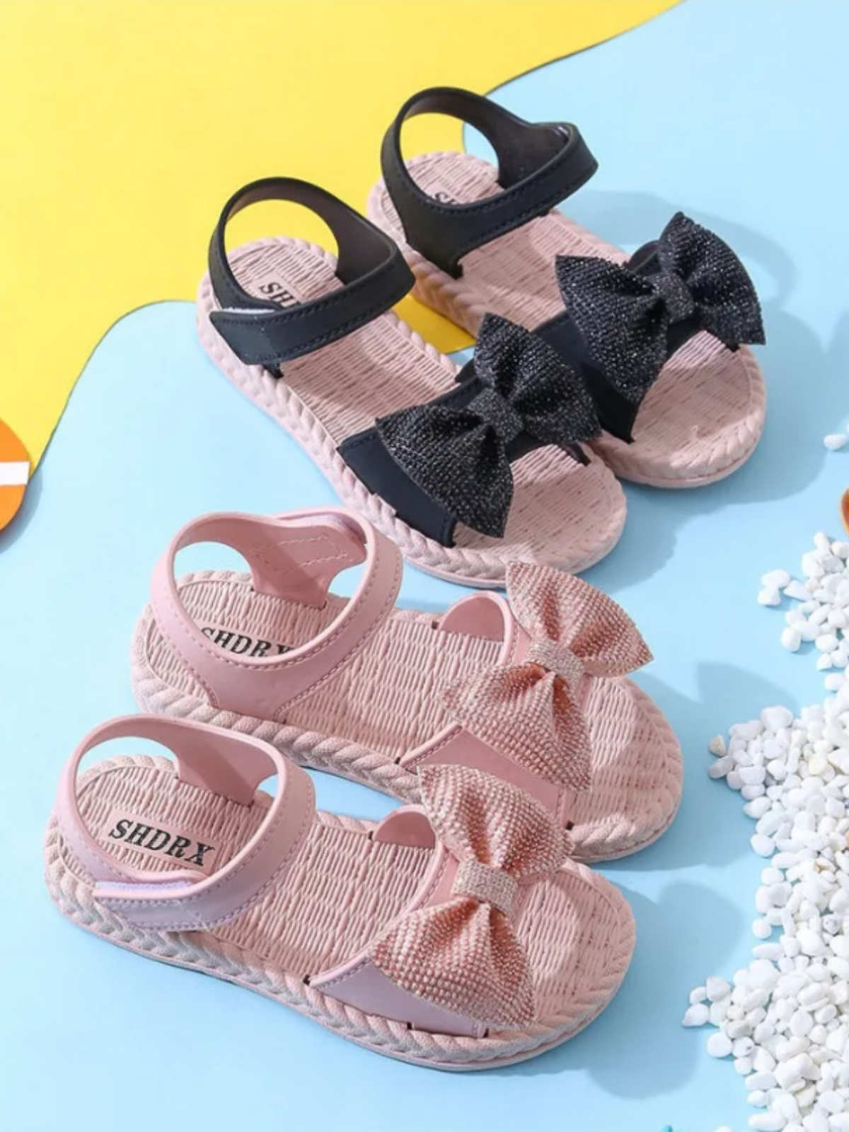 Darling Diva Sparkle Bow Sandals By Liv and Mia