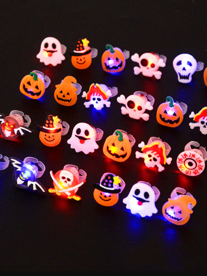 Mia Belle Girls | LED Halloween Rings | Halloween Accessories