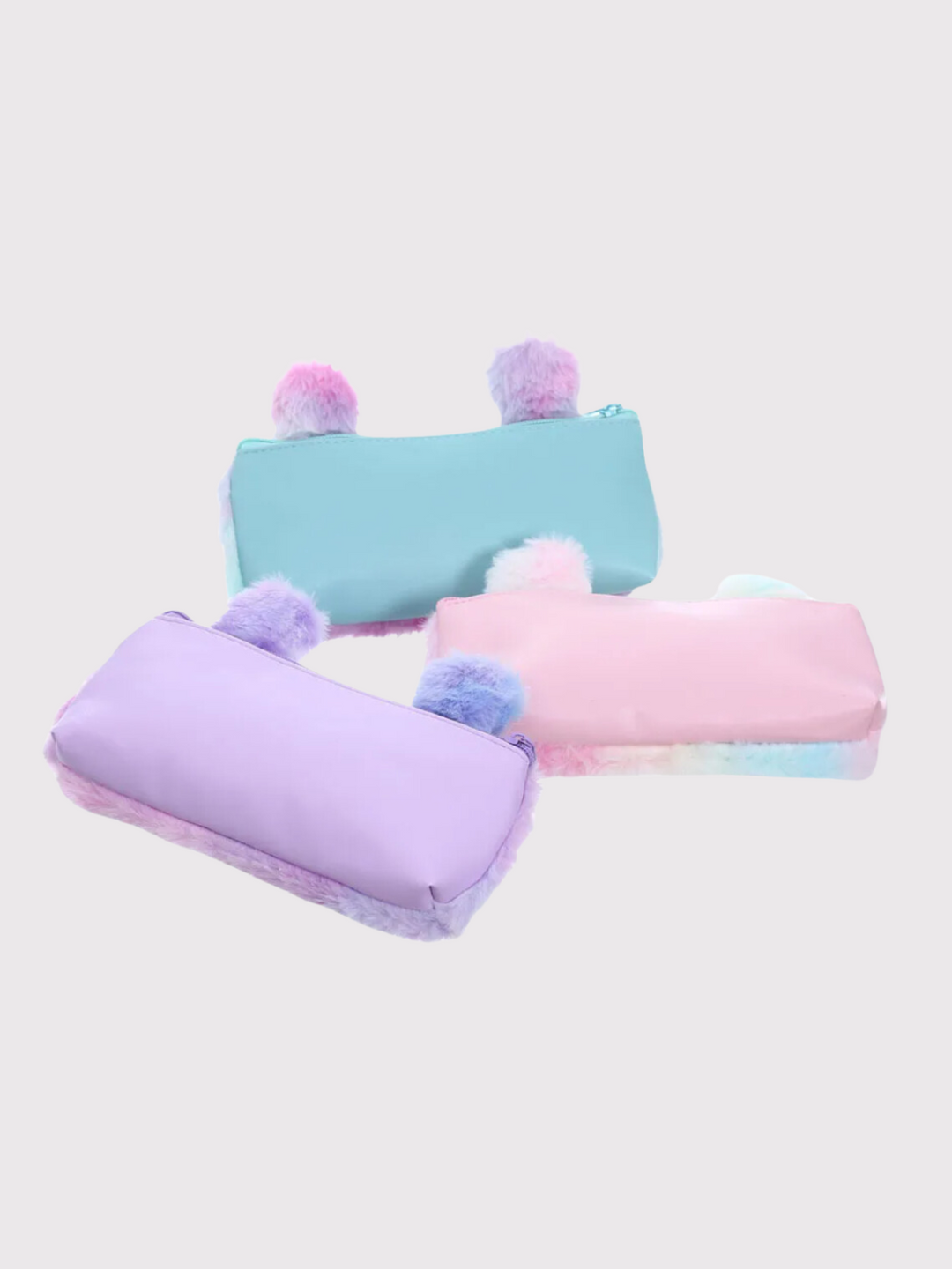 Girls Adorable Unicorn Plush Pencil Case - Soft and Colorful Stationery Organizer