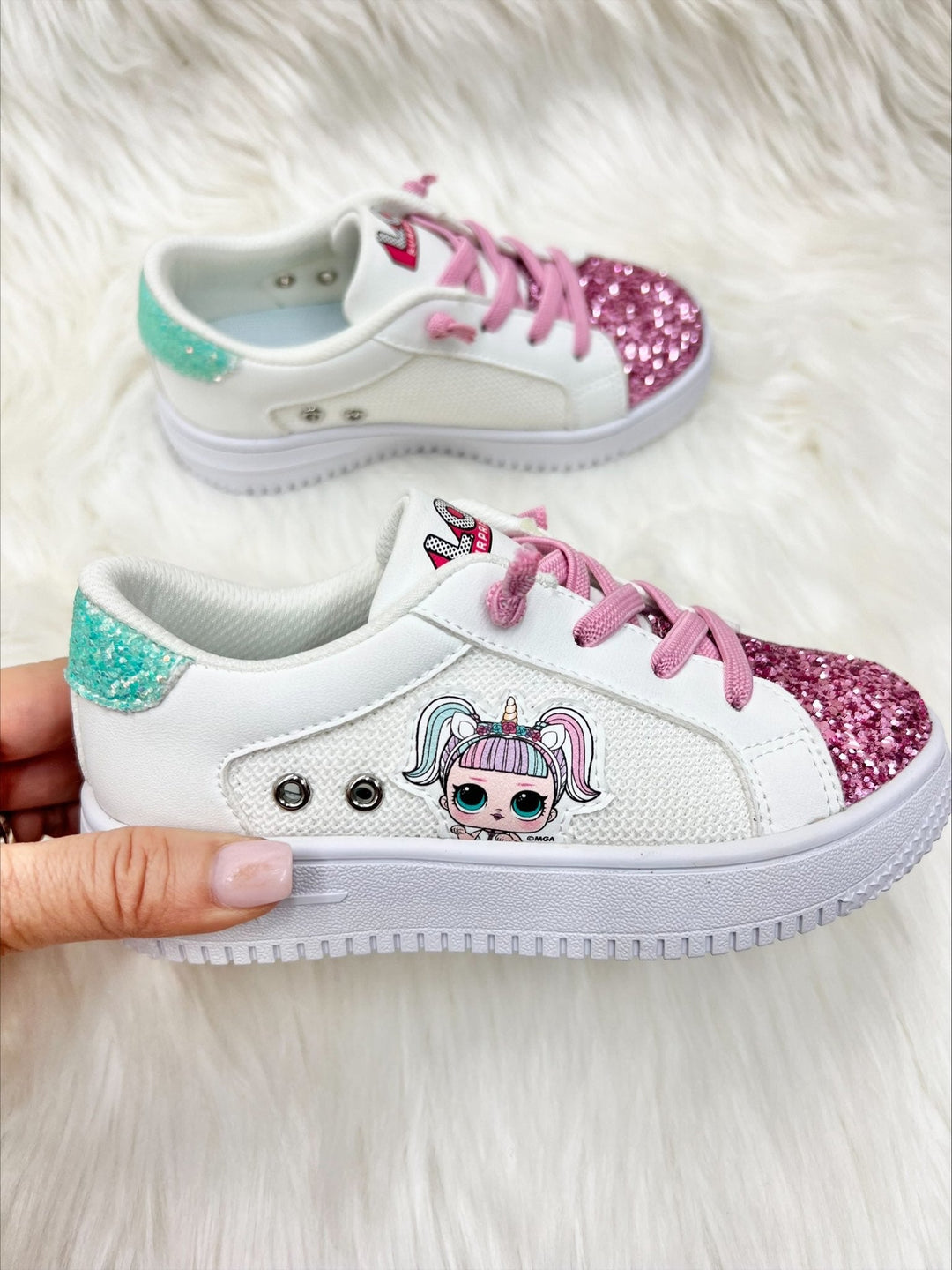 L.O.L. SURPRISE! Unicorn Glitter Sneakers | Little Girls Shoes