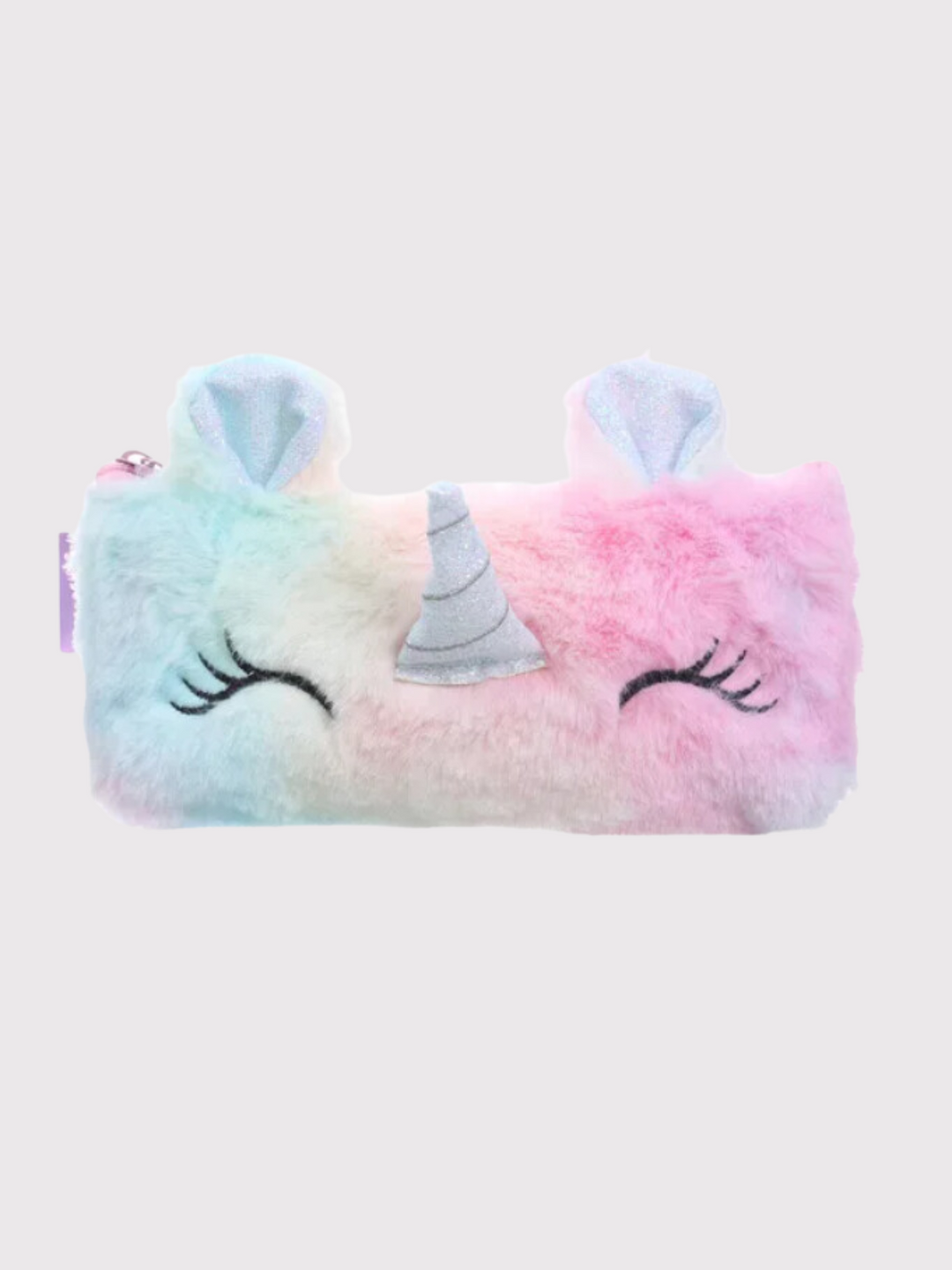 Girls Adorable Unicorn Plush Pencil Case - Soft and Colorful Stationery Organizer