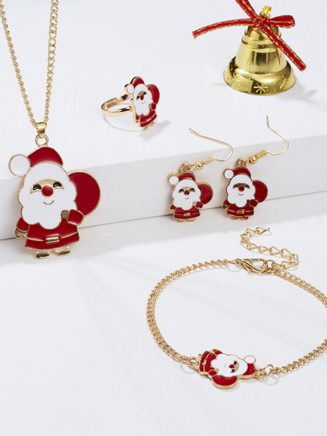 Mia Belle Girls 5-Piece Christmas Jewelry Set | Girls Accessories