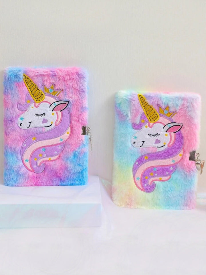 My Magical Day Plush Unicorn Diary With Lock