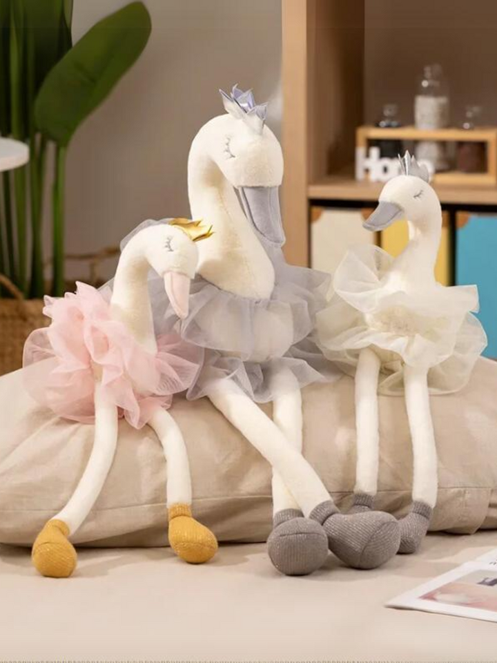 Girls Beautiful Swan Plush Baby Cotton Toys