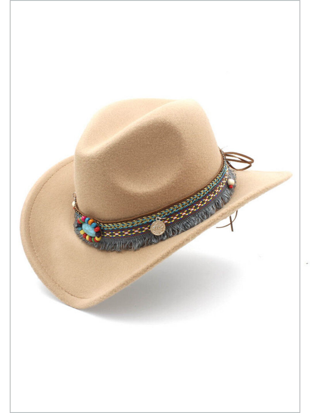 Kids Clothing Accessories | Little Girls Beaded Brim Cowboy Hat