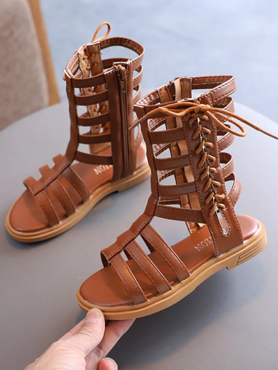 Girls' High-Top Gladiator Sandals By Liv and Mia