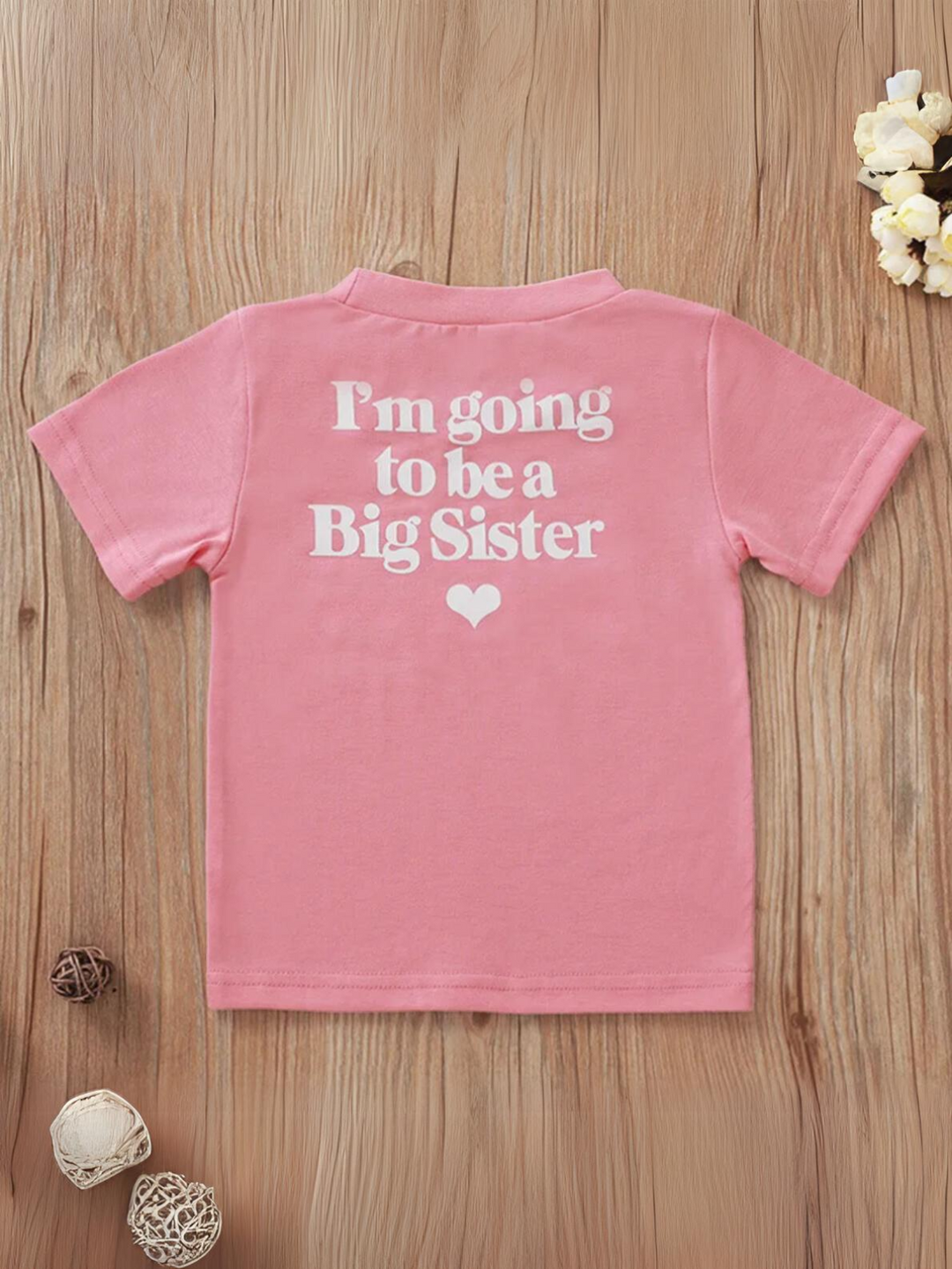 Girls Big Sister I've Got a Secret Announcement T-Shirt