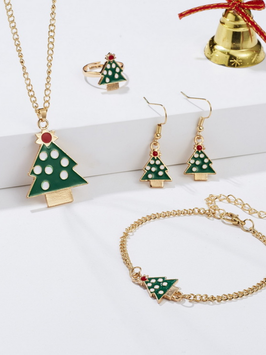 Mia Belle Girls 5-Piece Christmas Jewelry Set | Girls Accessories