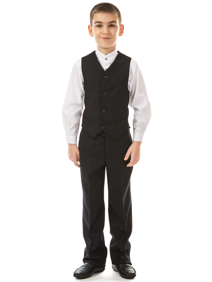 Black Classic Uniform Trouser Pants by Kids Couture