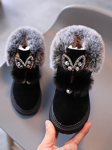 Shoes By Liv & Mia | Cute Faux Fur Butterfly Boots - Mia Belle Girls